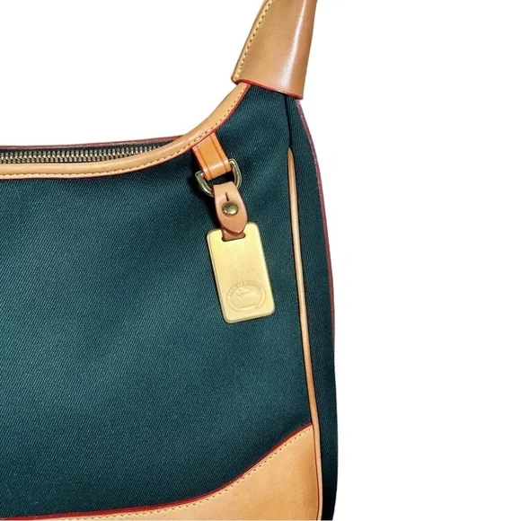 DOONEY & BOURKE Vintage Canvas Leather Trim Shoulder Purse - Picture 5 of 15
